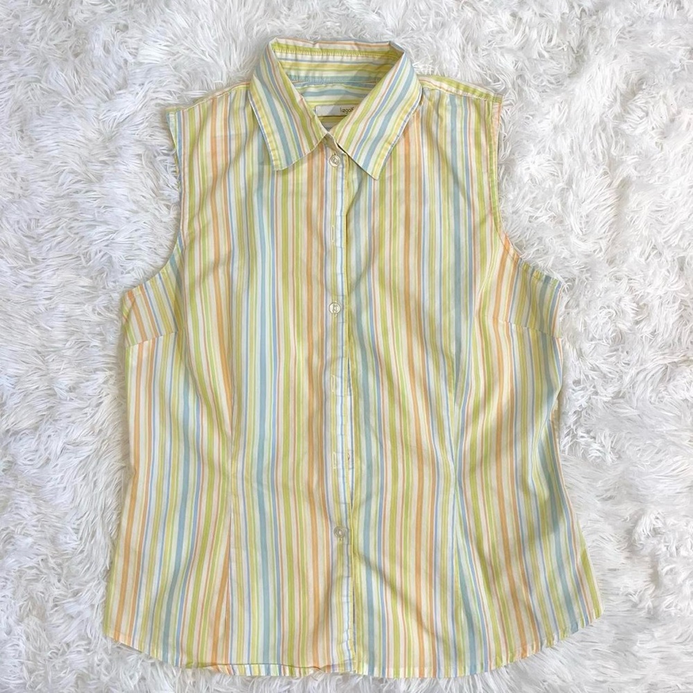 SOLD- Liz Golf Striped Shirt